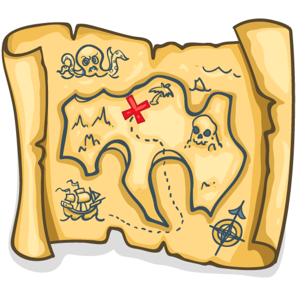 Pirate Clipart Pirate Ship Treasure Map Treasure Chest And - Gambaran