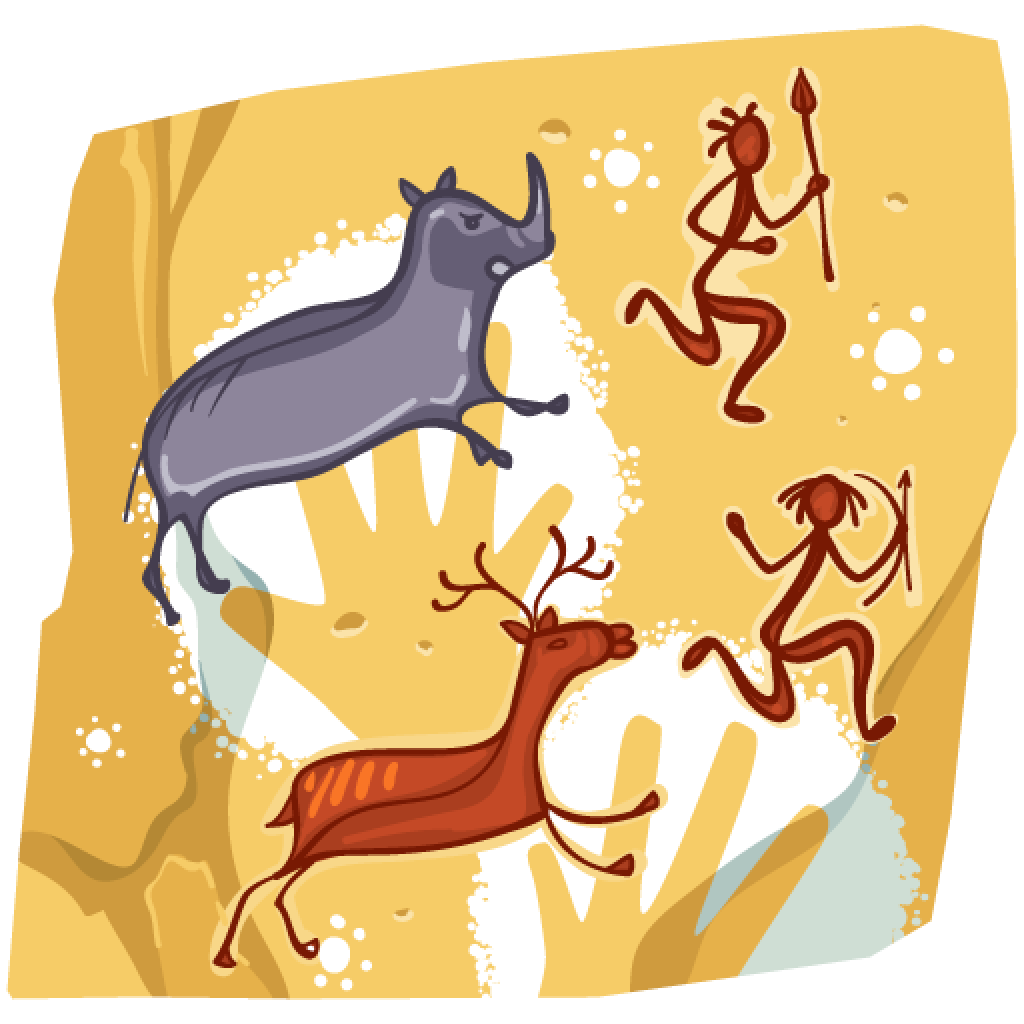 cave paintings stick figures
