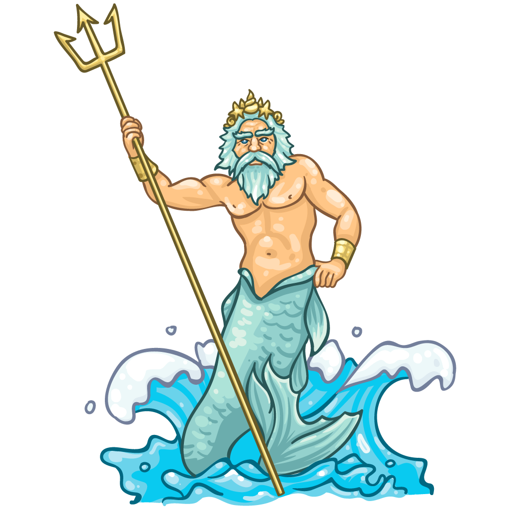 Stroke Greek God Poseidon Transparent Png Amp Svg Vector - Bank2home.com