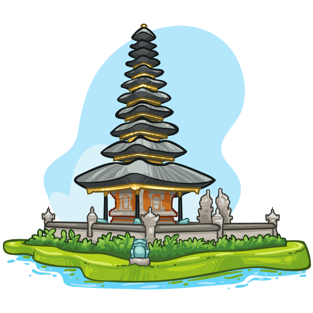 Contoh Gambar Rumah Adat Bali Kartun Efisien Desain Rumah Images