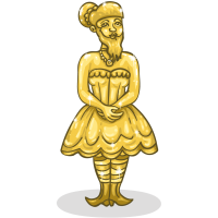 Golden Bearded Lady