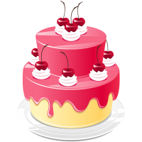 Cherry Birthday Cake