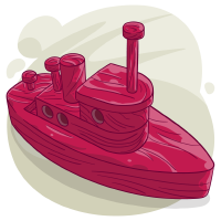 Maroon Boat