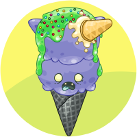 Cannibalizing Zombie Ice Cream Cone