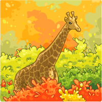 Giraffe in Autumn