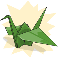 EmeraldAngel's Paper Crane