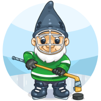 Ice Hockey Garden Gnome