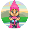 Cycling Garden Gnome