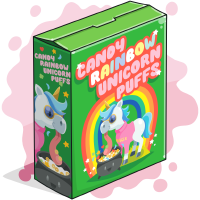 Candy Rainbow Unicorn Puffs