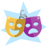 Drama Masks Charm